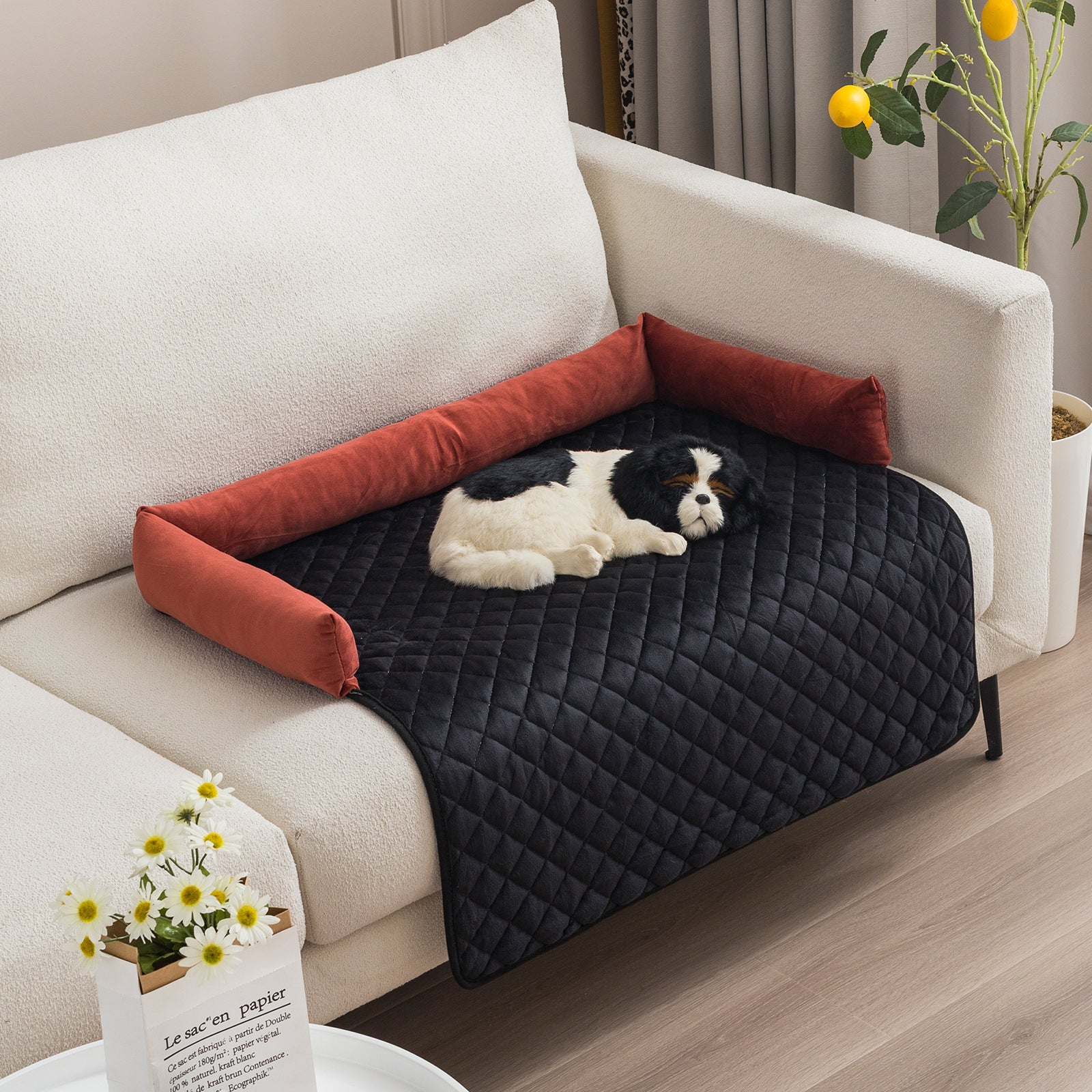 Large Dog and Cat Sofa Bed with Cushion