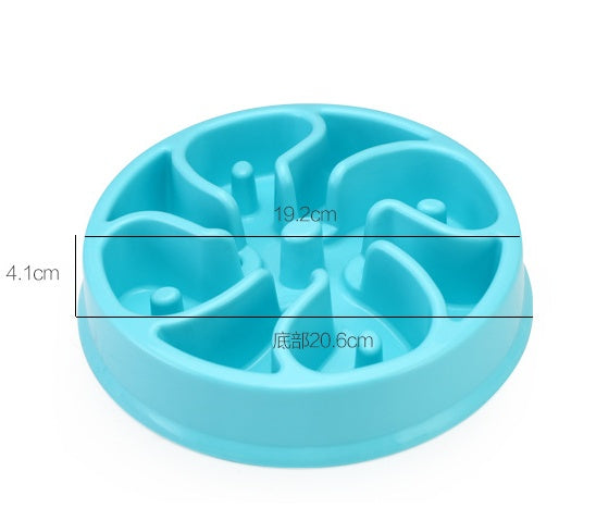 Anti-Choke Plastic Pet Feeder Bowl