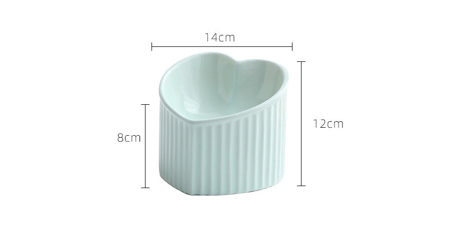 Inclined Ceramic Pet Bowl