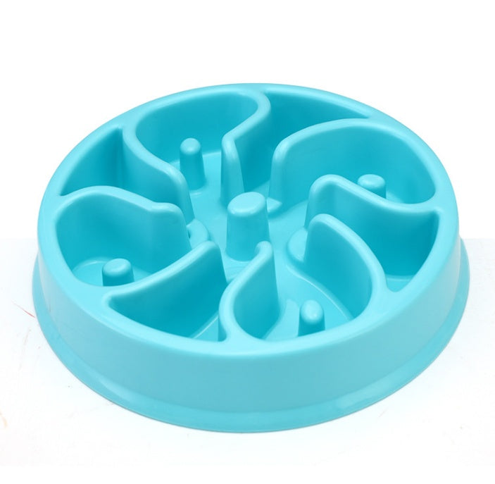 Anti-Choke Plastic Pet Feeder Bowl