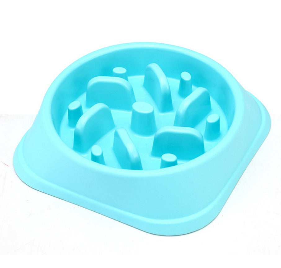 Anti-Choke Plastic Pet Feeder Bowl