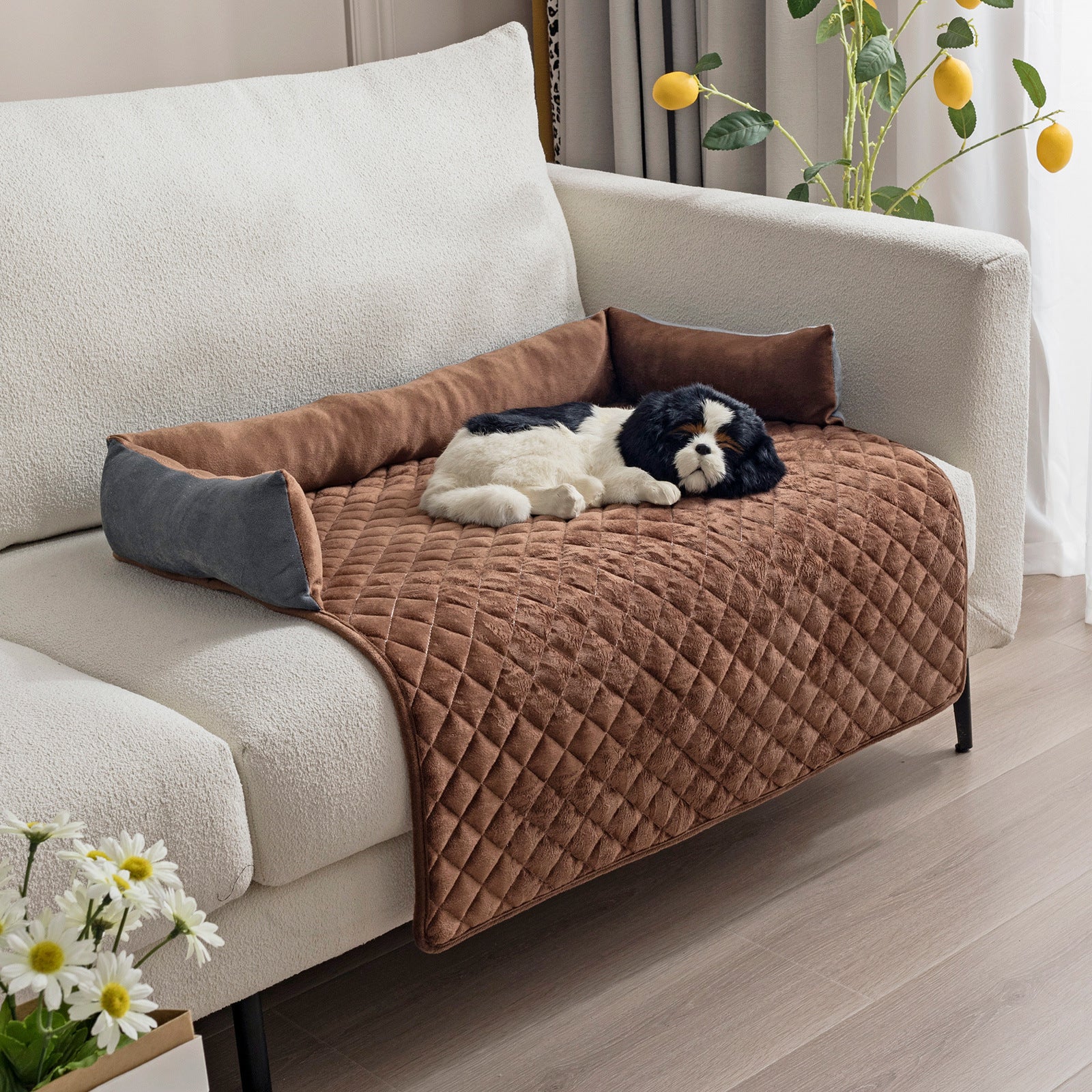 Large Dog and Cat Sofa Bed with Cushion