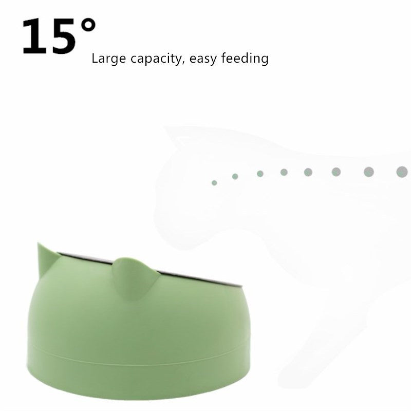 Protective Cervical Pet Bowl with Tilted Design