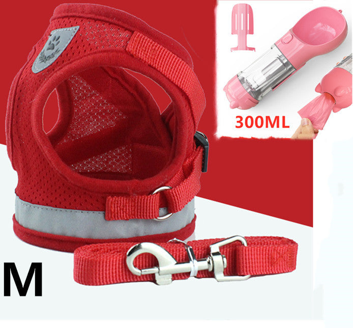 Breathable Mesh Pet Harness with Leash