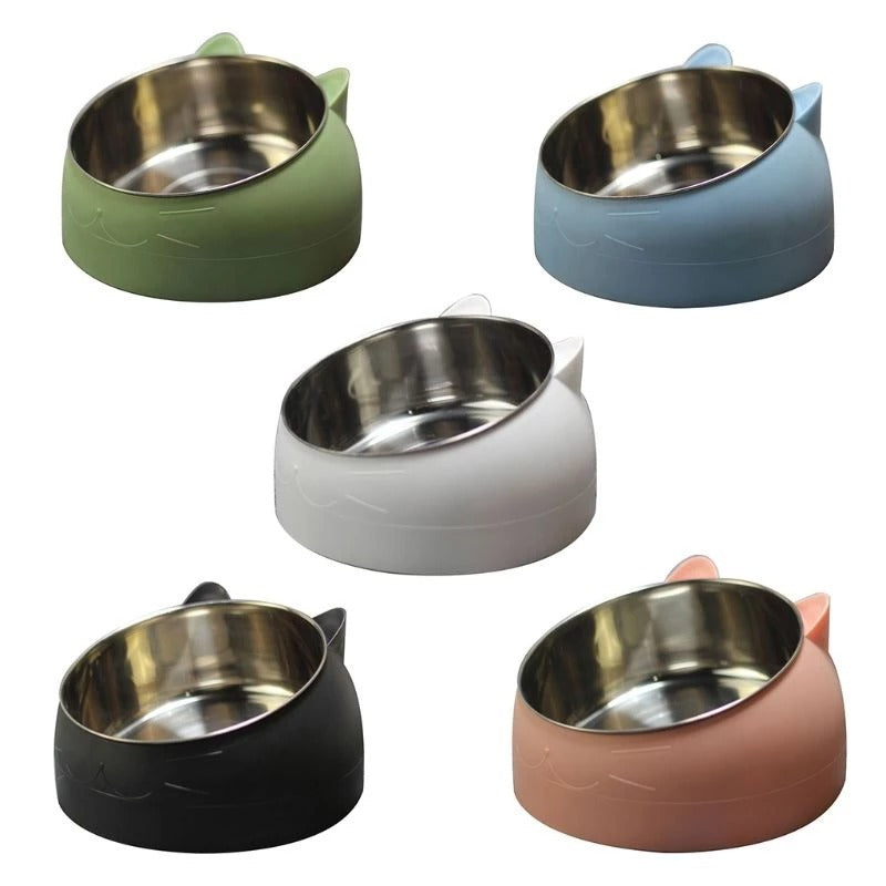 Protective Cervical Pet Bowl with Tilted Design