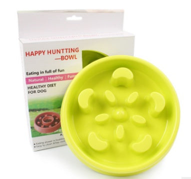 Anti-Choke Plastic Pet Feeder Bowl