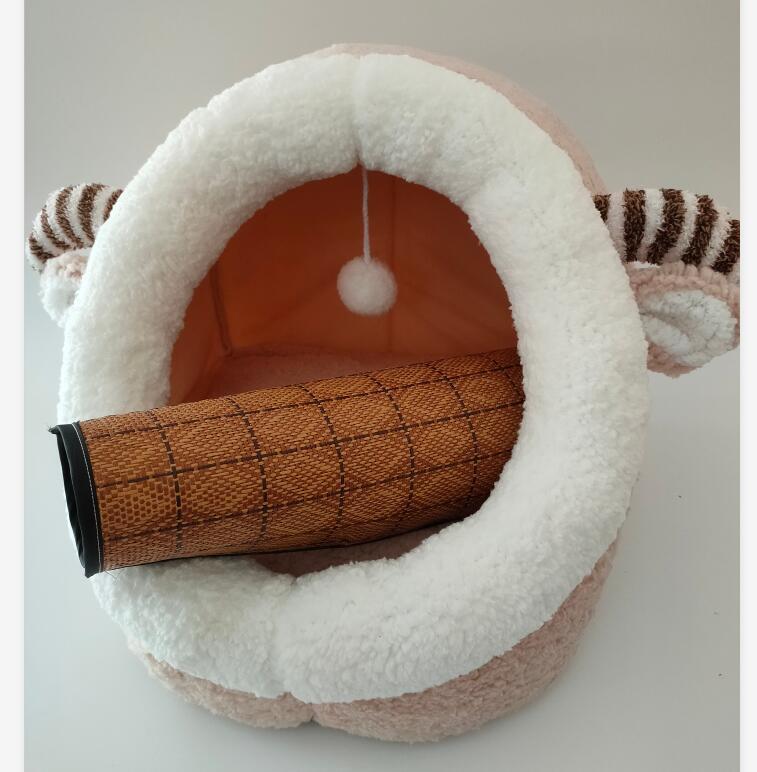 Enclosed Velvet Cat Litter Box