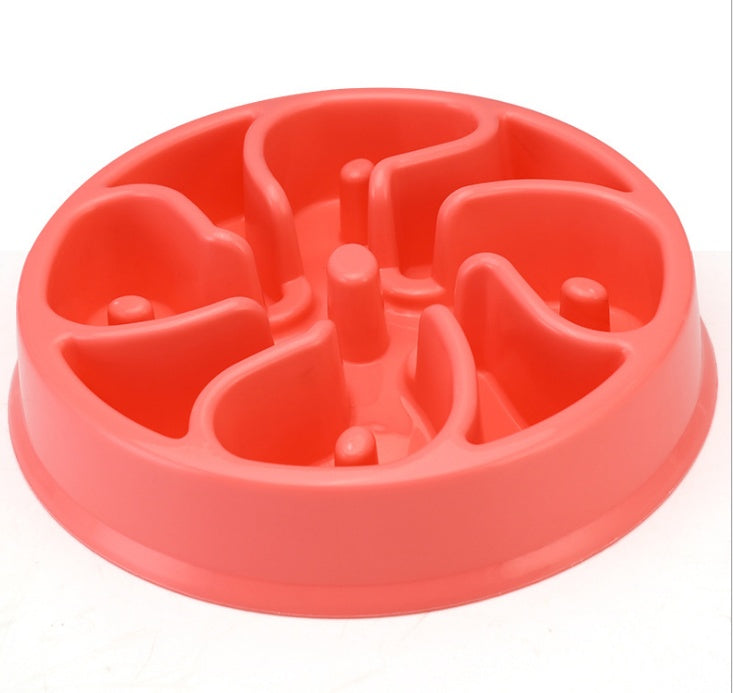 Anti-Choke Plastic Pet Feeder Bowl