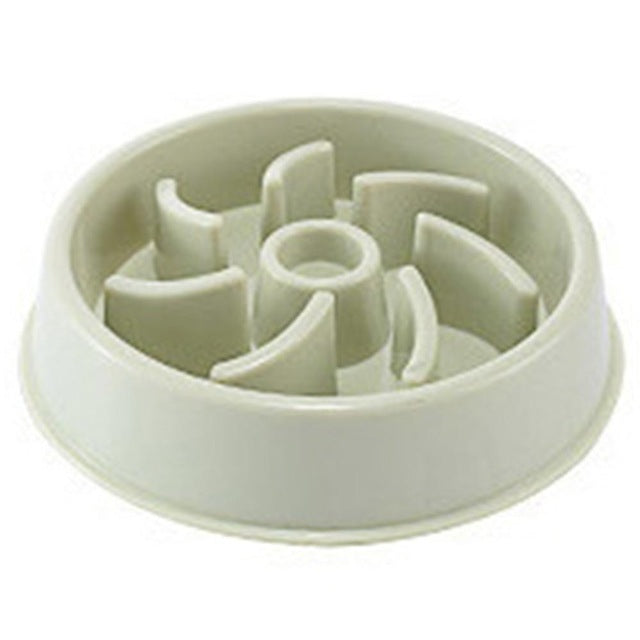 Plastic Slow Feeder Bowl for Dogs and Cats