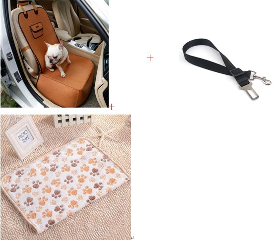 Retro Dual-Purpose Pet Car Seat Mat