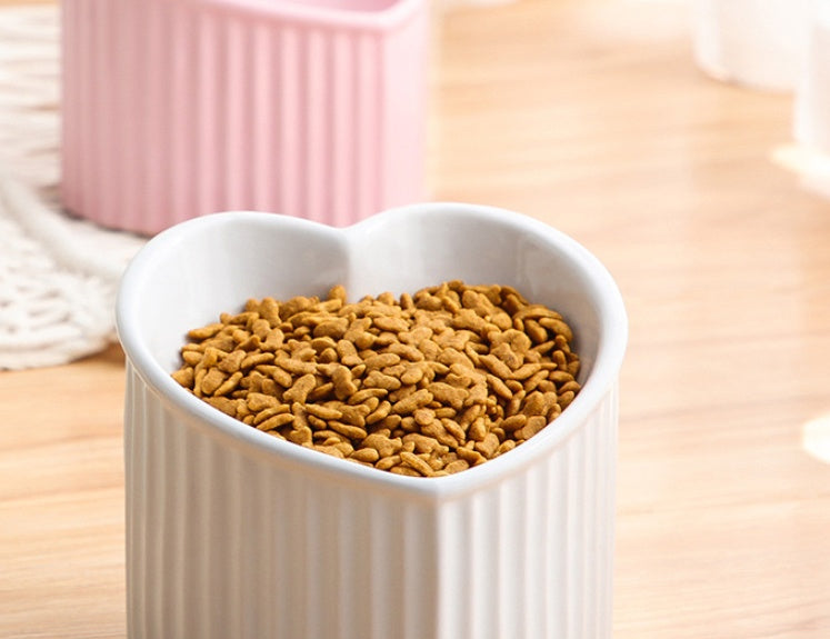 Inclined Ceramic Pet Bowl
