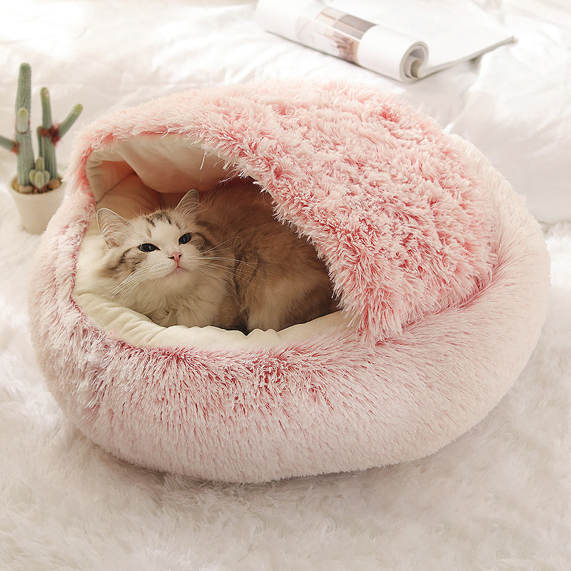 Plush Shell-Shaped Pet Nest