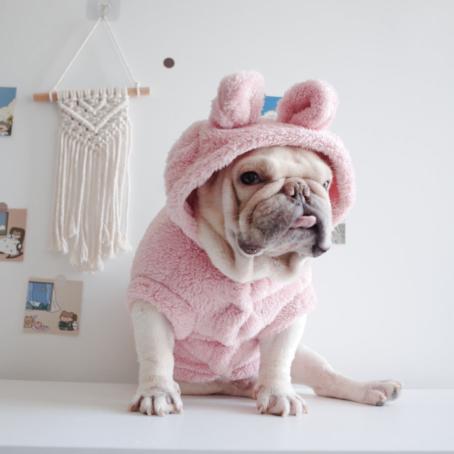Hooded Pet Vest with Embroidered Design
