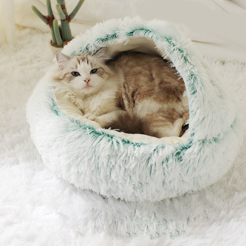 Plush Shell-Shaped Pet Nest