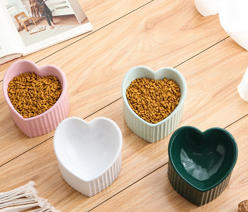 Inclined Ceramic Pet Bowl
