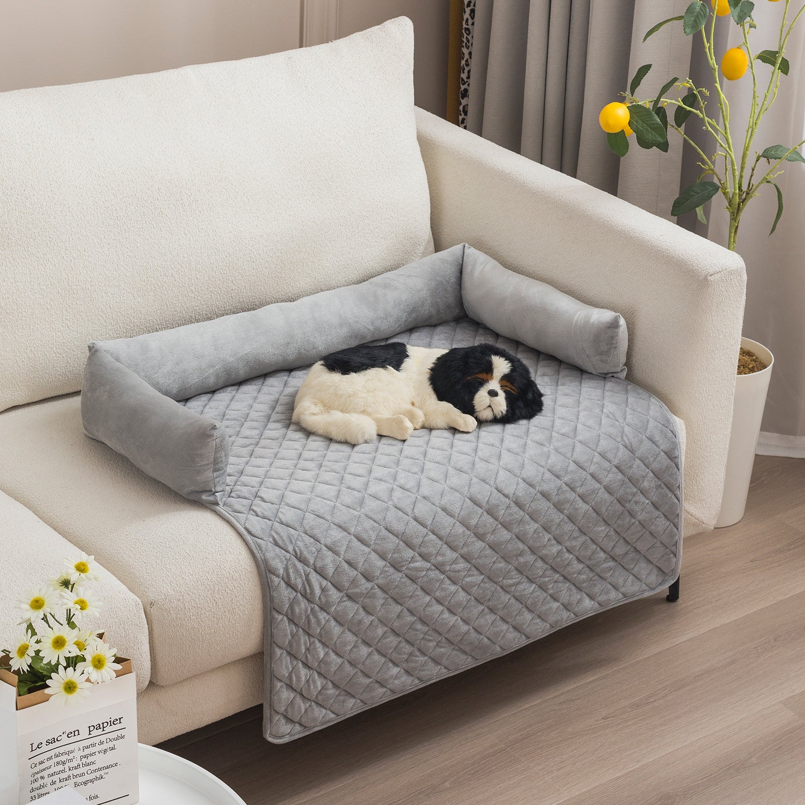 Large Dog and Cat Sofa Bed with Cushion