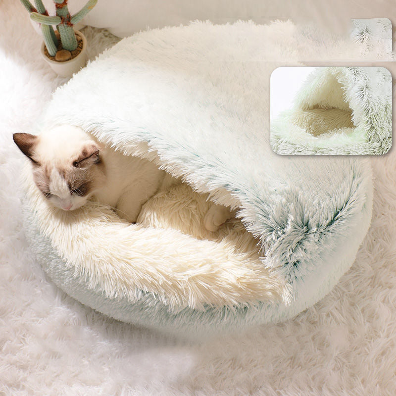 Plush Shell-Shaped Pet Nest