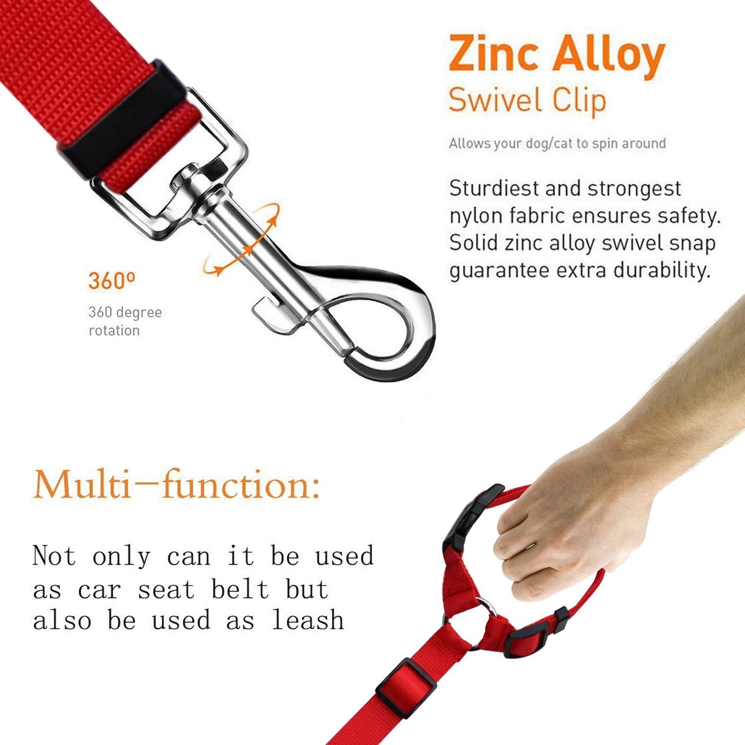 Secure Pet Safety Leash
