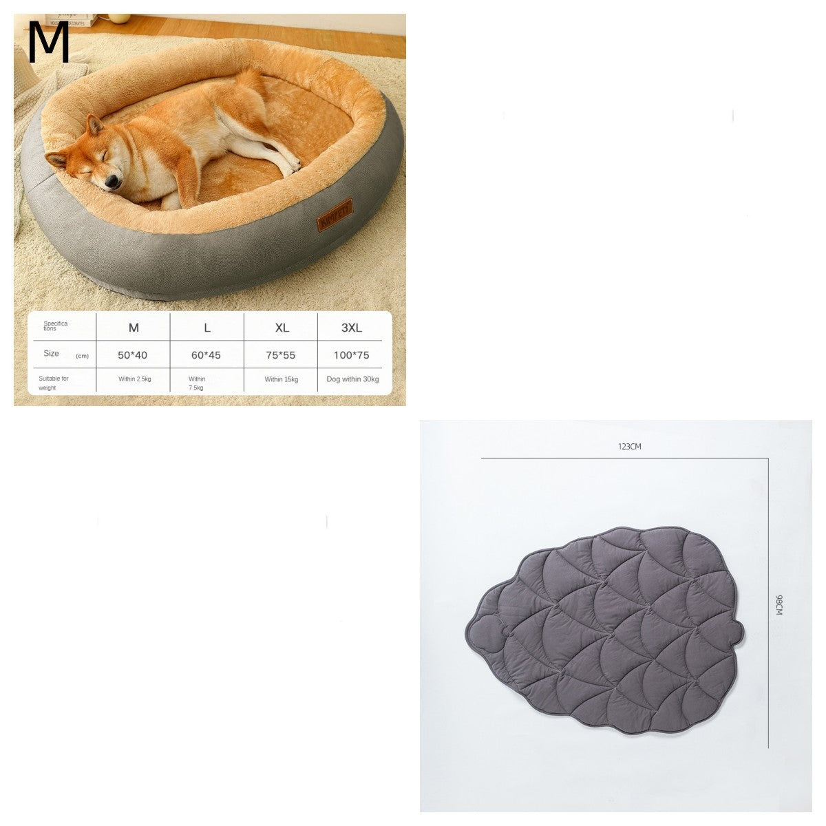 Removable and Washable Pet Bed