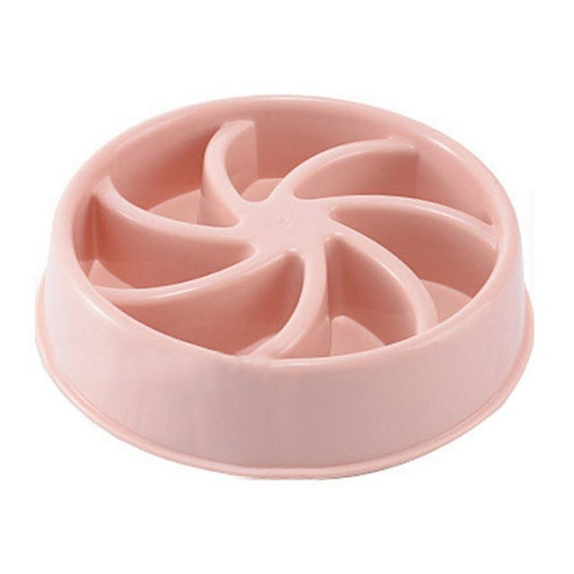 Plastic Slow Feeder Bowl for Dogs and Cats