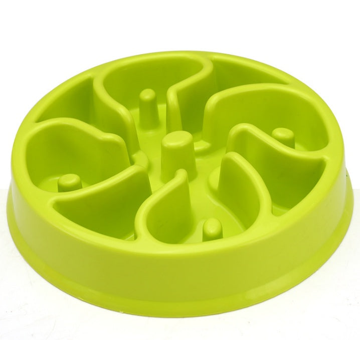 Anti-Choke Plastic Pet Feeder Bowl
