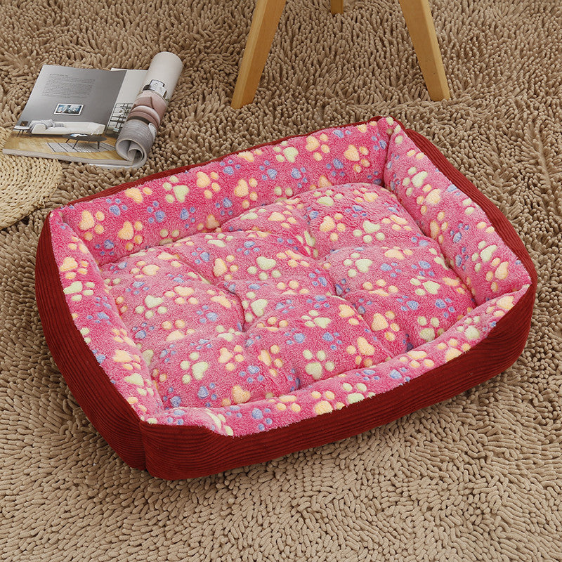 Pet Bed with Removable Cushion