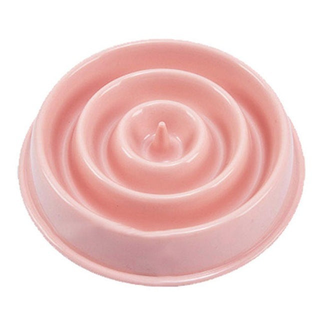 Plastic Slow Feeder Bowl for Dogs and Cats