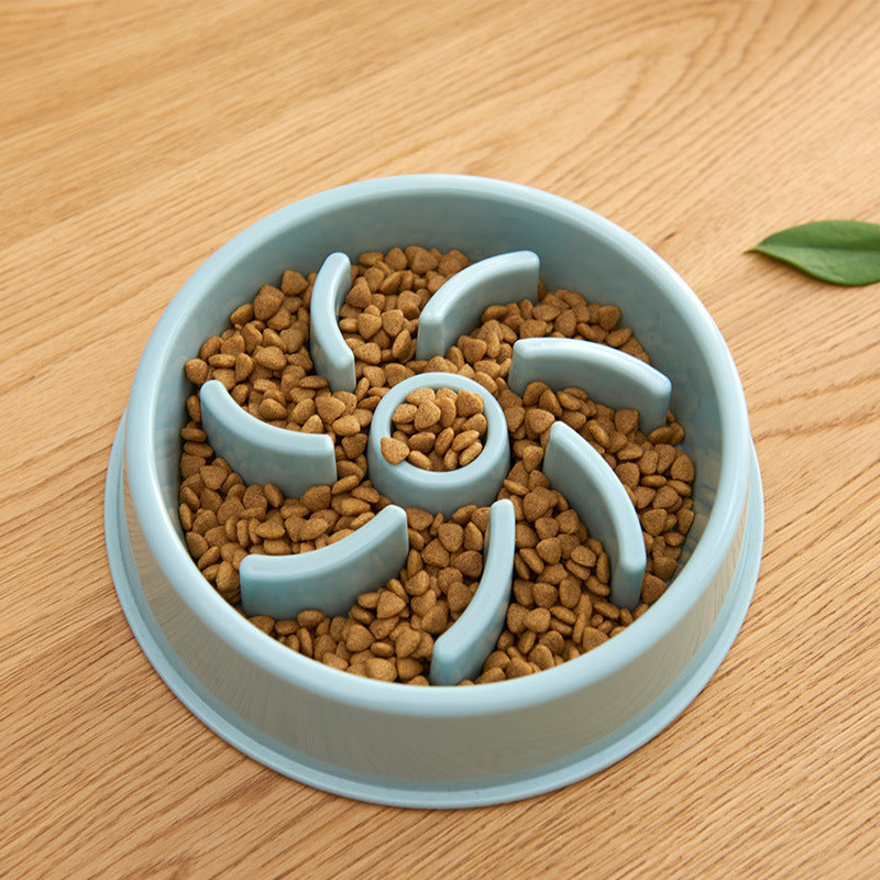 Plastic Slow Feeder Bowl for Dogs and Cats