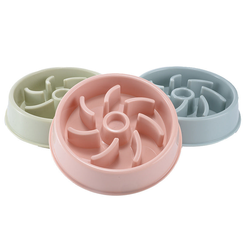 Plastic Slow Feeder Bowl for Dogs and Cats