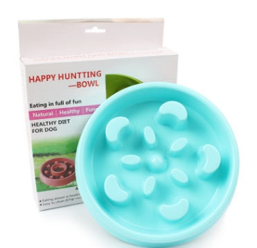Anti-Choke Plastic Pet Feeder Bowl