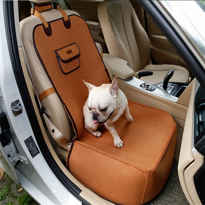 Retro Dual-Purpose Pet Car Seat Mat