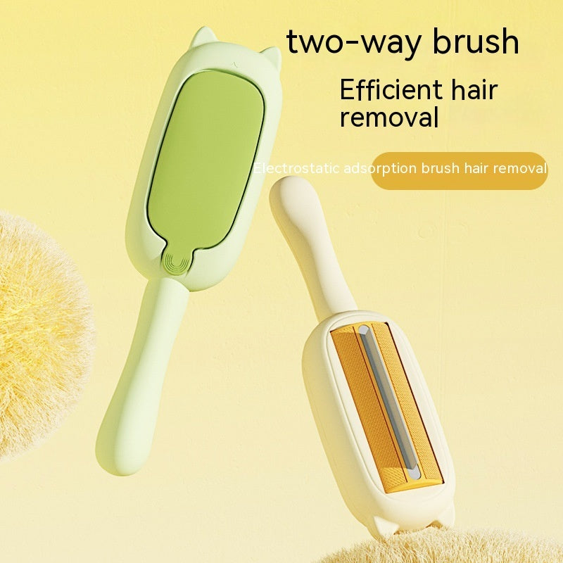 Two-Way Electrostatic Pet Hair Brush