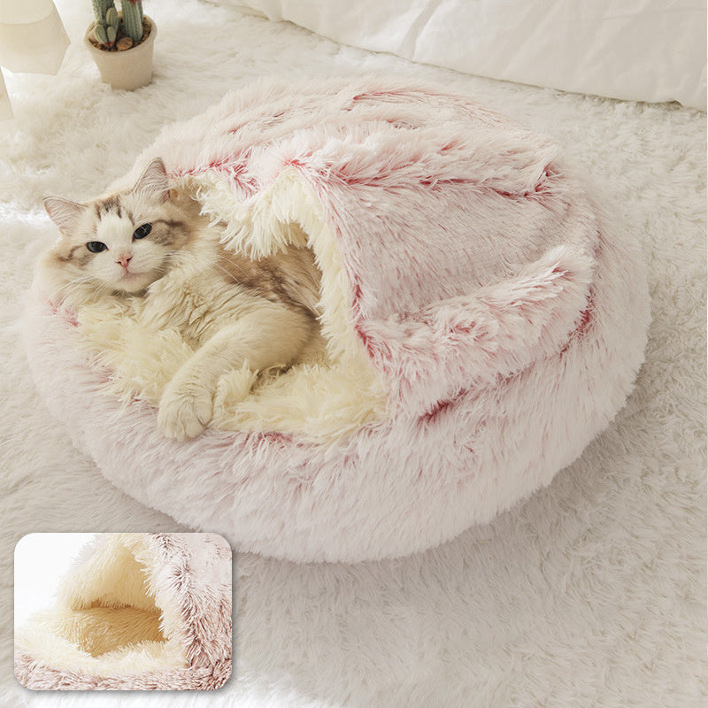 Plush Shell-Shaped Pet Nest