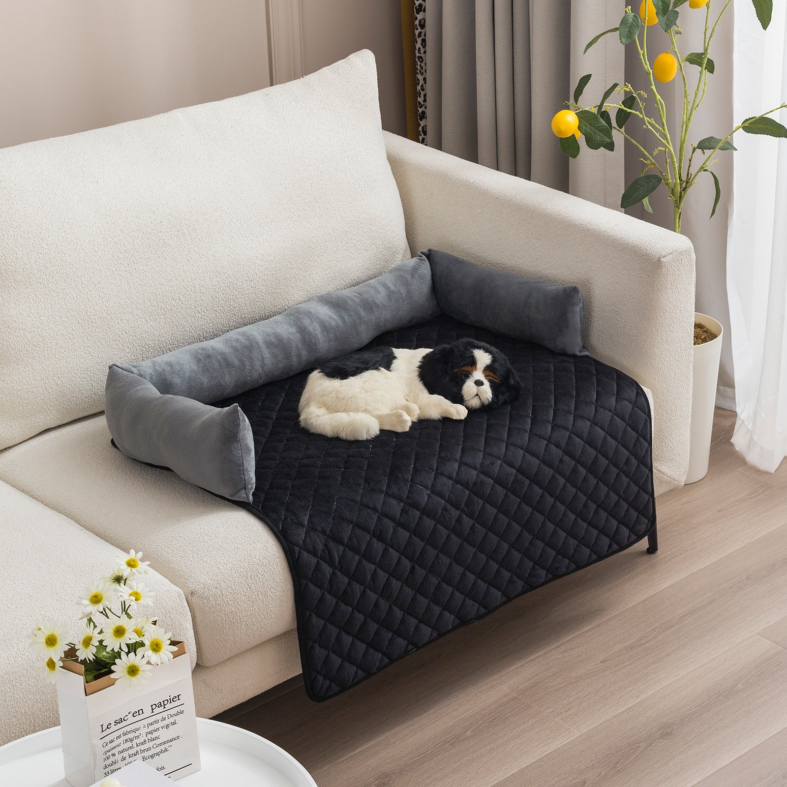 Large Dog and Cat Sofa Bed with Cushion