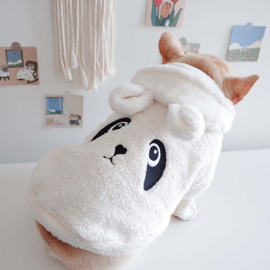 Hooded Pet Vest with Embroidered Design